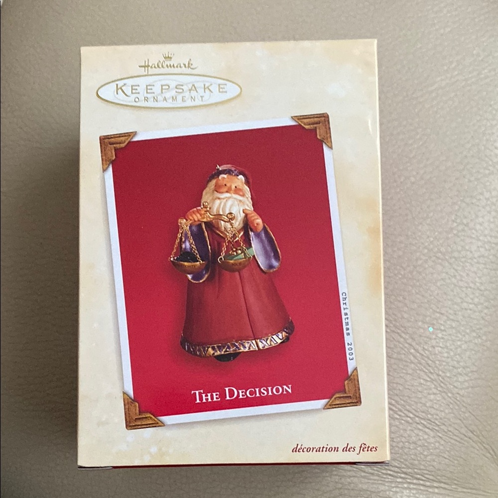 Hallmark Keepsake Ornament with Red and Gold Accents - Santa